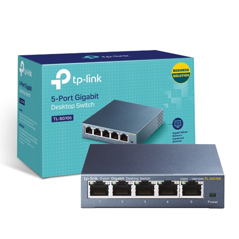 Switch TP-Link TL-SG105 5 Puertos 10/100/1000Mbps