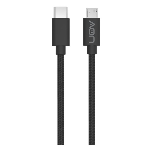 [850030489944] Cable USB-C a Micro USB AON AO-CB-6010 2 Metros Negro