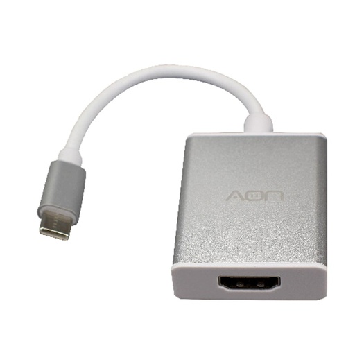 [810098150309] Adaptador USB-C a HDMI AON AO-AD-1005 Plateado