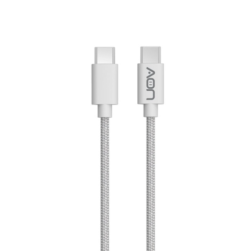 [AO-CB-5011] Cable USB-C a USB-C AON AO-CB-5011 2 Metros Trenzado Blanco