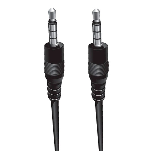 [ARG-CB-0035] Cable de Audio 3.5mm Argom ARG-CB-0035 1 Metro Negro