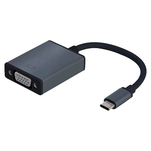 [ARG-CB-0043] Adaptador USB-C a VGA Argom ARG-CB-0043 Macho-Hembra Gris