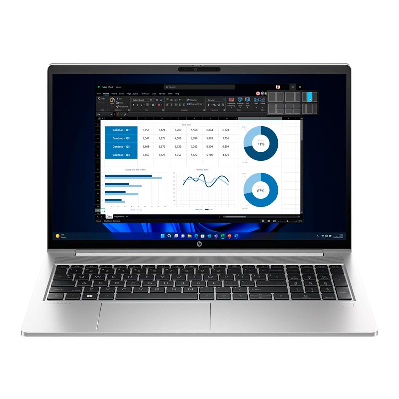 Laptop HP ProBook 455 G10 15.6" AMD Ryzen 7 7730U 16GB RAM 512GB SSD Plateado W11 Pro