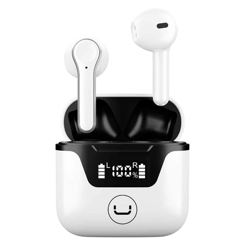 Audífonos Unno Tekno Bluetooth Earbuds Hyper TWS con Micrófono Blanco