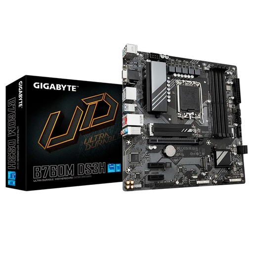 [B760M DS3H] Motherboard Gigabyte B760M DS3H Socket LGA1700 14th, 13th & 12th Gen 4xDDR5 Micro-ATX
