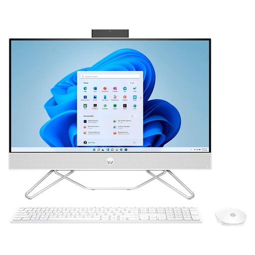 [7Z4K6LA#ABM] Computadora AIO HP 24-cb1010la 23.8" Intel i3-1215U 8GB Ram 512GB SSD Blanco W11 Home
