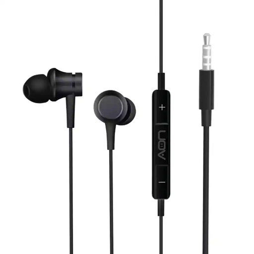[AO-EP-1001] Audífonos AON 3.5mm In-ear Boom Buds Negro