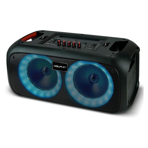 [SP-2600RBT] Bocina Dolphin SP-2600RBT Party Speaker Dual 6.5" Bluetooth 2000W Negro