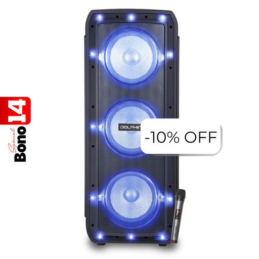 [SP-310RBT Black] Bocina Dolphin SP-310RBT Triple 10" Bluetooth 100W Negro