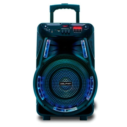 [SP-17RBT] Bocina Bluetooth Dolphin SP-17RBT Trolley 15" con Micrófono 80 RMS Negro