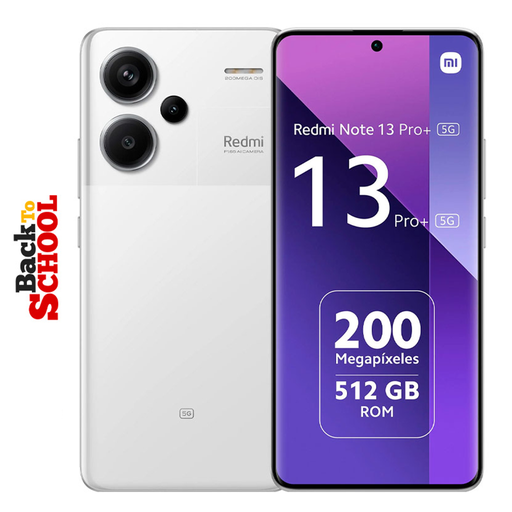 [6941812749807] Celular Xiaomi Redmi Note 13 Pro+ 6.67" 512GB 12GB RAM Blanco