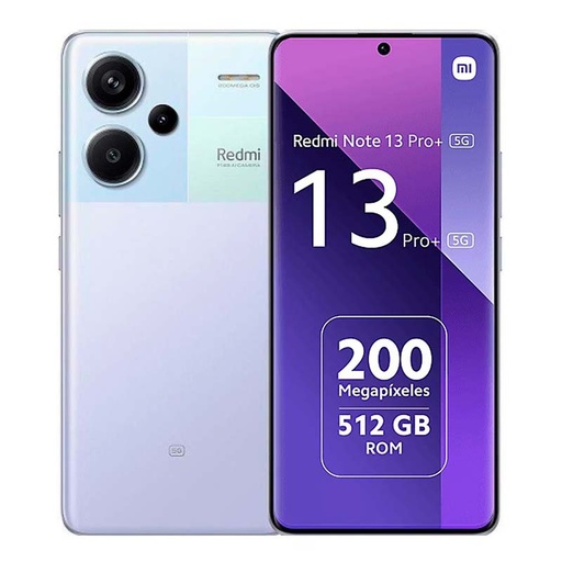 [6941812750780] Celular Xiaomi Redmi Note 13 Pro+ 6.67" 512GB 12GB RAM Morado