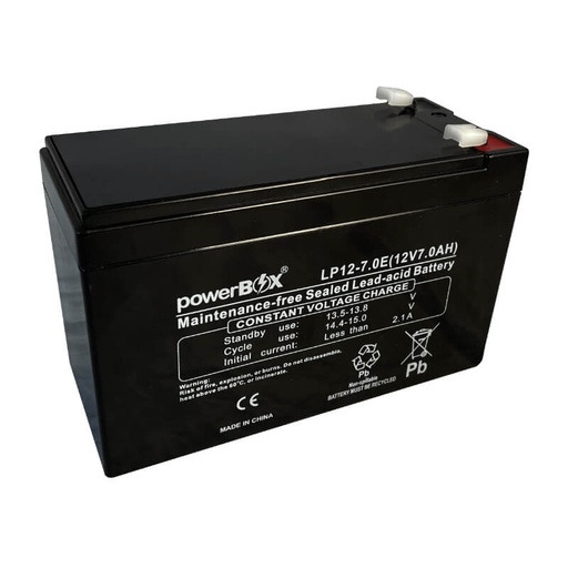 [LP12-7.0E] Batería para UPS PowerBox 7Ah 12v