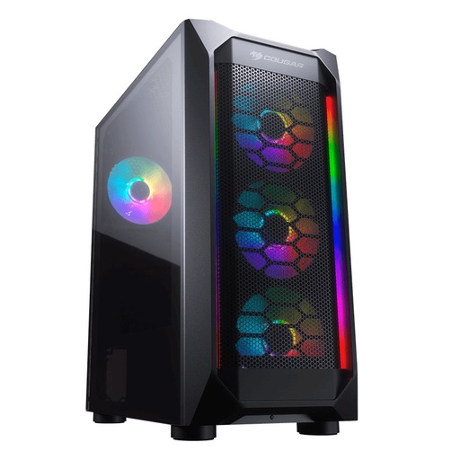 [385VM70.0004] Case Gaming Cougar MX410 Mesh-G RGB Media Torre Vidrio Templado ATX (Sin Fuente)