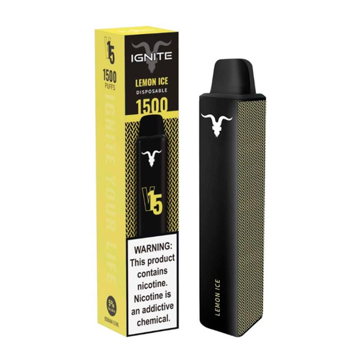 [810025996192] Vape Electronico Ignite V15 1500 Puffs  Nic 5g Lemon Ice