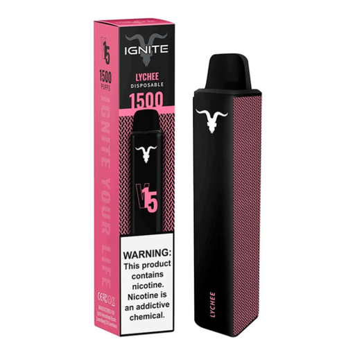 [810025996109] Vape Electronico Ignite V15 1500 Puffs Nic 5g Lychee