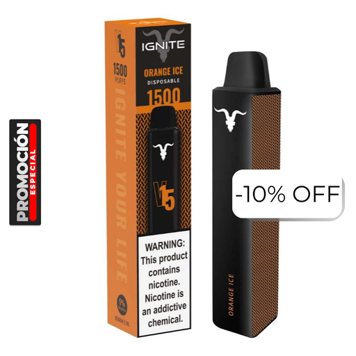 [810025995690] Vape Electronico Ignite V15 1500 Puffs Nic 5g Orange Ice