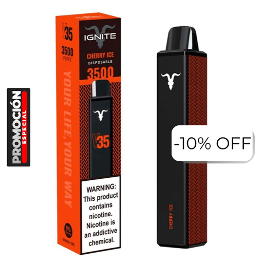 [810105507362] Vape Electrónico Ignite V35 3500 Puffs Nic 5g Cherry Ice