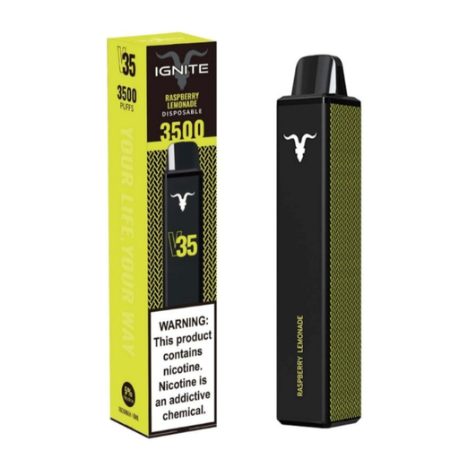 [810105508444] Vape Electrónico Ignite V35 3500 Puffs Nic 5g Raspberry Lemonade
