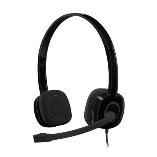 [981-000587] Audífonos tipo Headset Logitech H151 3.5m con Micrófono Negros