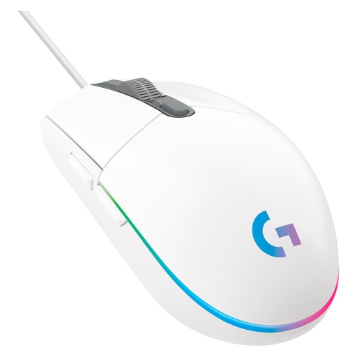 [910-005791] Mouse Óptico Gaming Logitech G203 LIGHTSYNC Blanco 8000DPI 6 Botones