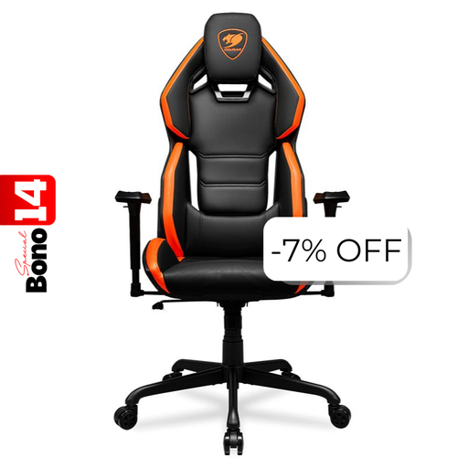 [3MARXORB.0001] Silla Gaming Cougar HotRod Negro Naranja