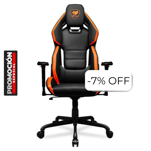 [3MARXORB.0001] Silla Gaming Cougar HotRod Negro Naranja