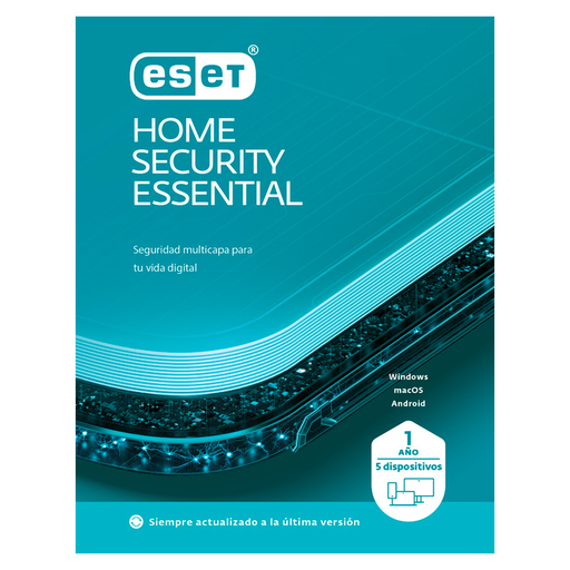 [EHSE-BX1-5D] Licencia ESET Home Security Essential 5 dispositivos 1 Año ESD ***FISICA***