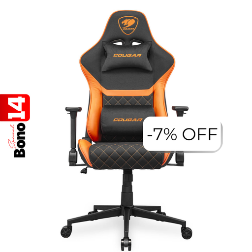 [3MA2FORB.0001] Silla Gaming Cougar Armor One V2 F Negro Naranja