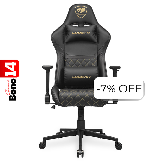 [3MAO2GLB.0001] Silla Gaming Cougar Armor One V2 Negro Dorado