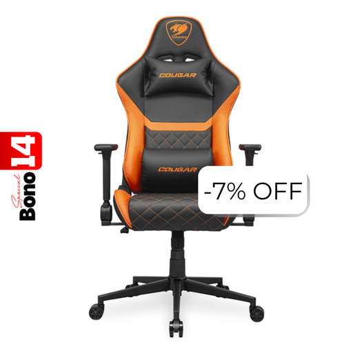 [3MAO2ORB.0001] Silla Gaming Cougar Armor One V2 Negro Naranja