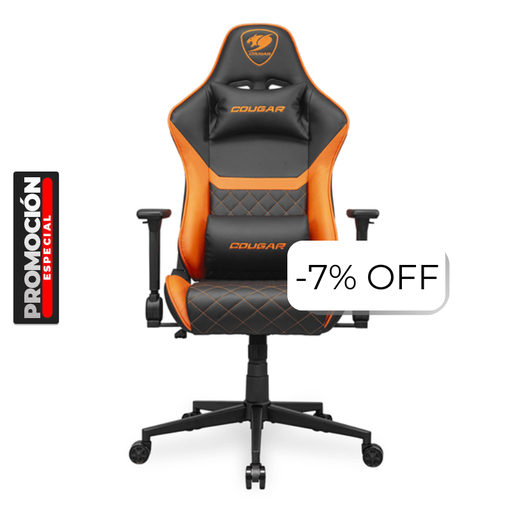 [3MAO2ORB.0001] Silla Gaming Cougar Armor One V2 Negro Naranja