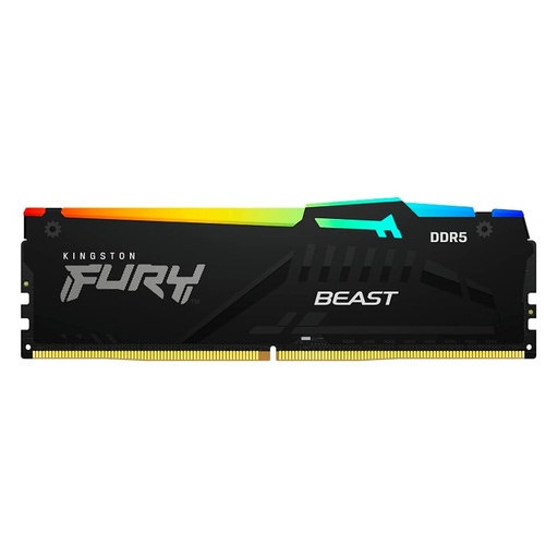 [KF552C40BBA-16] Memoria RAM DDR5 DIMM 16GB Kingston Fury BEAST RGB 5200Mhz Disipador Integrado