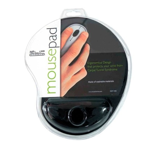 [KMP-100B] Mousepad Klip Xtreme Gel Antideslizante Negro