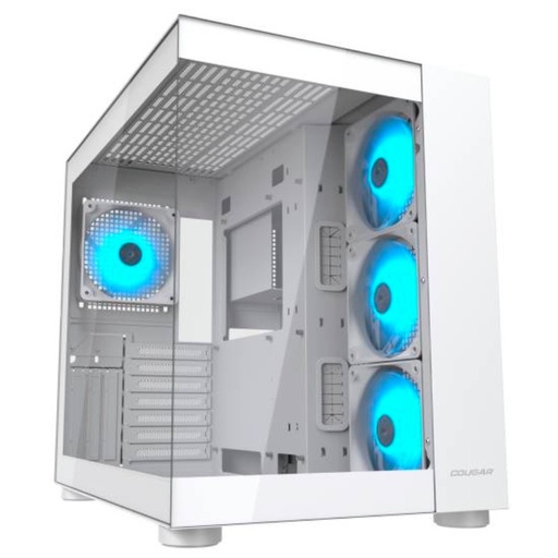 [385KA10.0002] Case Gaming Cougar FV150 RGB Media Torre Blanco (Sin Fuente)