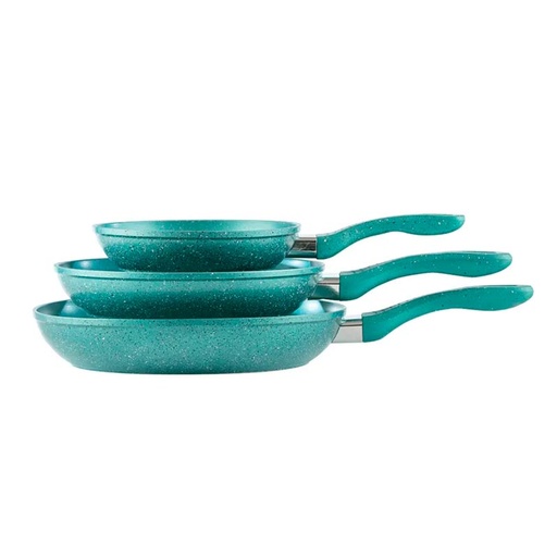 [PI003SSMU] Juego de Sartenes Picca Gravina 3 Piezas Turquesa