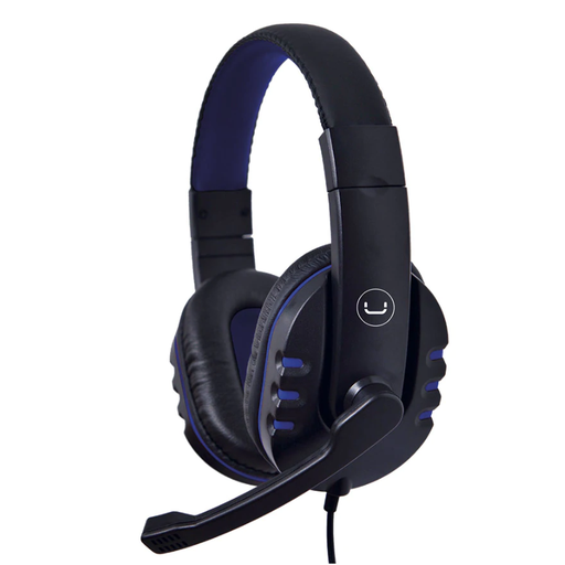 [HS7214BL] Audífonos Tipo Headset Unno Tekno HS7214BL USB  Ace14 con Micrófono Negro-Azul