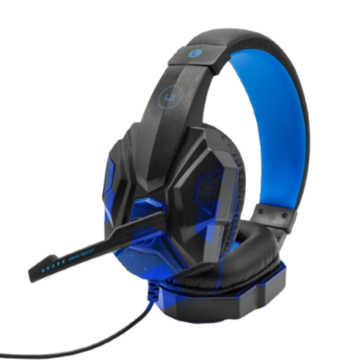 [HS7230BL] Audífonos Tipo Headset Unno Tekno HS7230BL USB  Brave con Micrófono Negro-Azul