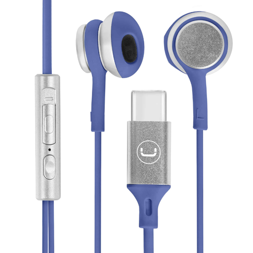 [HS7005BL] Audífonos Unno Tekno HS7005BL USB-C In-Ear Ultra Azul