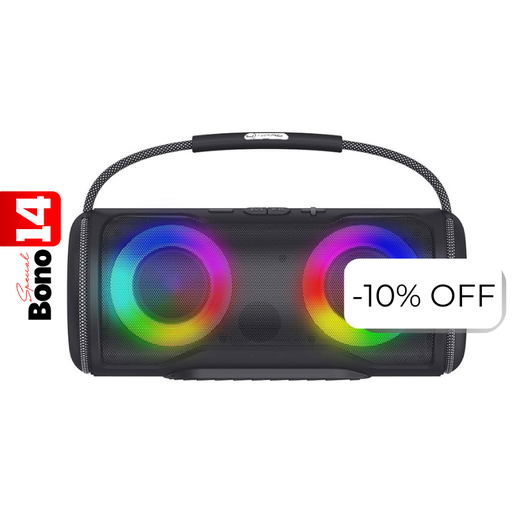[SP9352BK] Bocina Bluetooth Unno Tekno SP9352BK 16W Negro