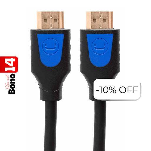 [CB4231BK] Cable HDMI 2.0 4K Unno Tekno CB4231BK 3 Metros Macho-Macho Negro