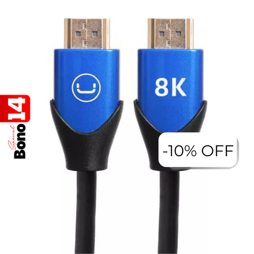 [CB4227BL] Cable HDMI 2.1 8K Unno Tekno CB4227BL 1.5 Metros Macho-Macho Negro