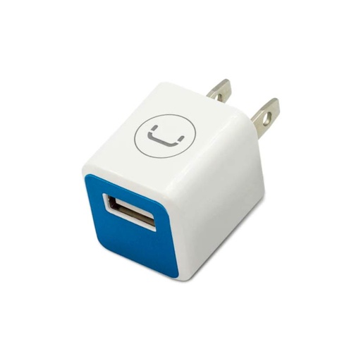 [PW5051WT] Cargador de Pared Unno Tekno PW5051WT USB 1,0A/5V Blanco/Azul