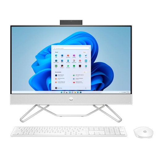 [A1UM9LA#ABM] Computadora HP AIO 24-cb1025la 23.8" i5-1235U 8GB 8GB RAM 512GB SSD Blanco W11 Home