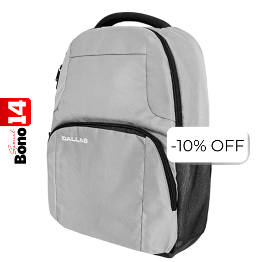 [BG2501GY] Mochila Unno Tekno Dallas 15.6" Gris