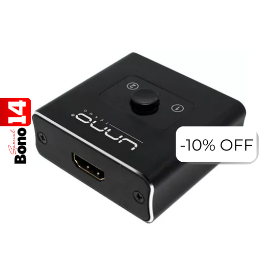 [HB1201BK] Splitter Unno Tekno HB1201BK 2 Puertos HDMI