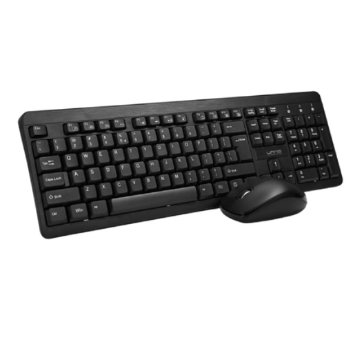 [KB6741BK] Teclado y Mouse Inalámbrico Unno Tekno Klass Español Negro