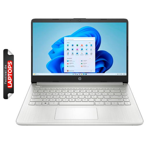 [14-dq6011dx] Laptop HP 14-DQ6011DX 14" Celeron N150 4GB RAM 128GB UFS Plateado W11 Home Teclado Ingles