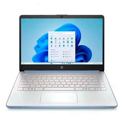 [14-dq6012dx] Laptop HP 14-DQ6012DX 14" Celeron N150 4GB RAM 128GB UFS W11 Home Celeste Teclado Inglés