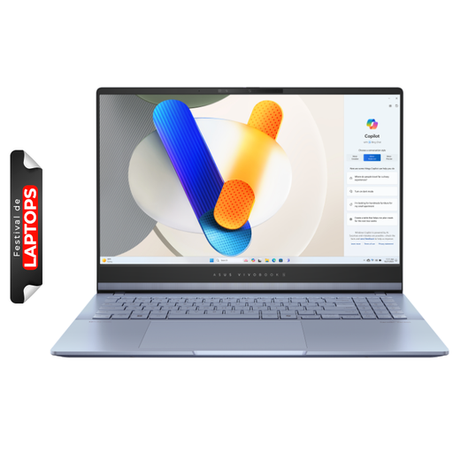 [S5506MA-WS76] Notebook Asus Vivobook S 15.6" Ultra 7 155H Azul 16GB RAM 1TB SSD W11 Home Teclado Ingles